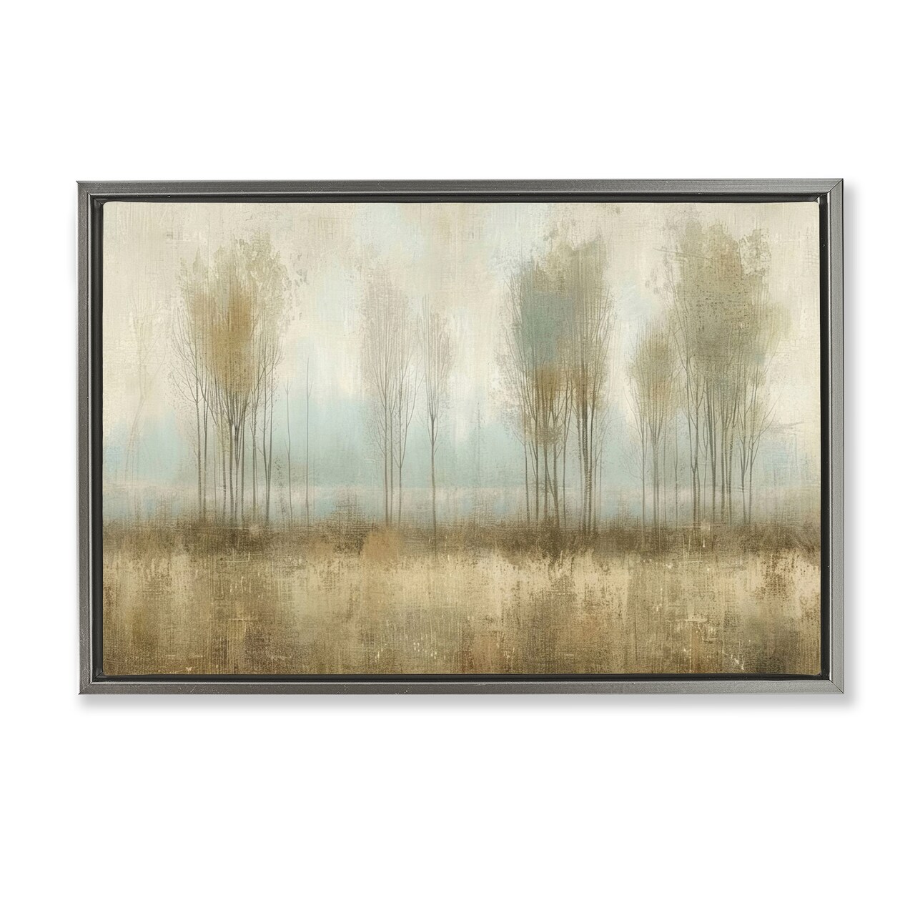 Stupell Industries Muted Forest View Floater Framed Canvas Wall Art Design by LSR Design Studio